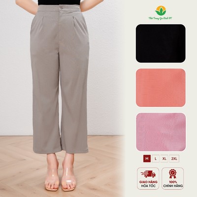 Quần dài nữ chất đũi Linen thời trang Việt Thắng - Q06.5405