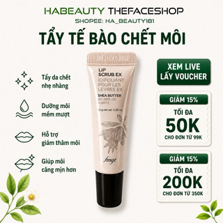 Tẩy tế bào chết môi da chết môi The Face Shop Lip Scrub Ex Shea Butter 10g