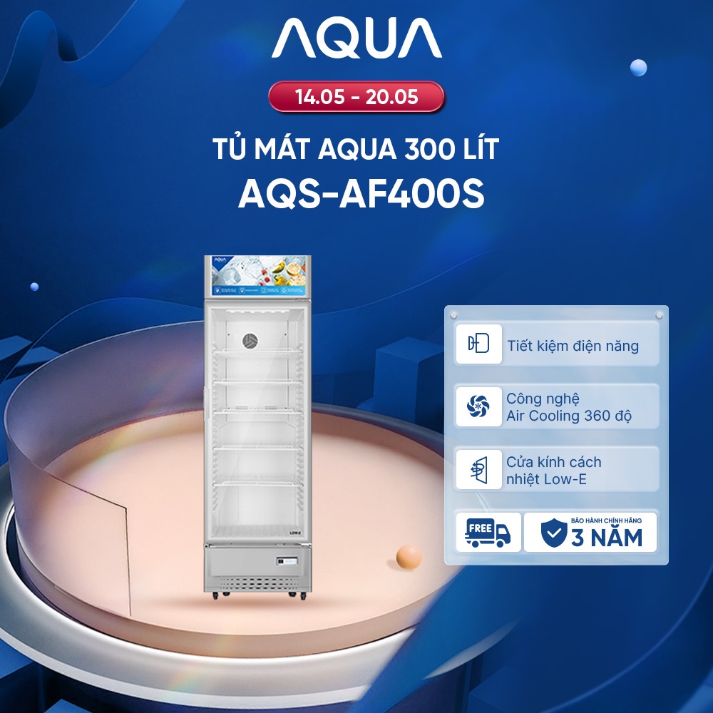 Tủ mát Aqua 300 Lít AQS-AF400S