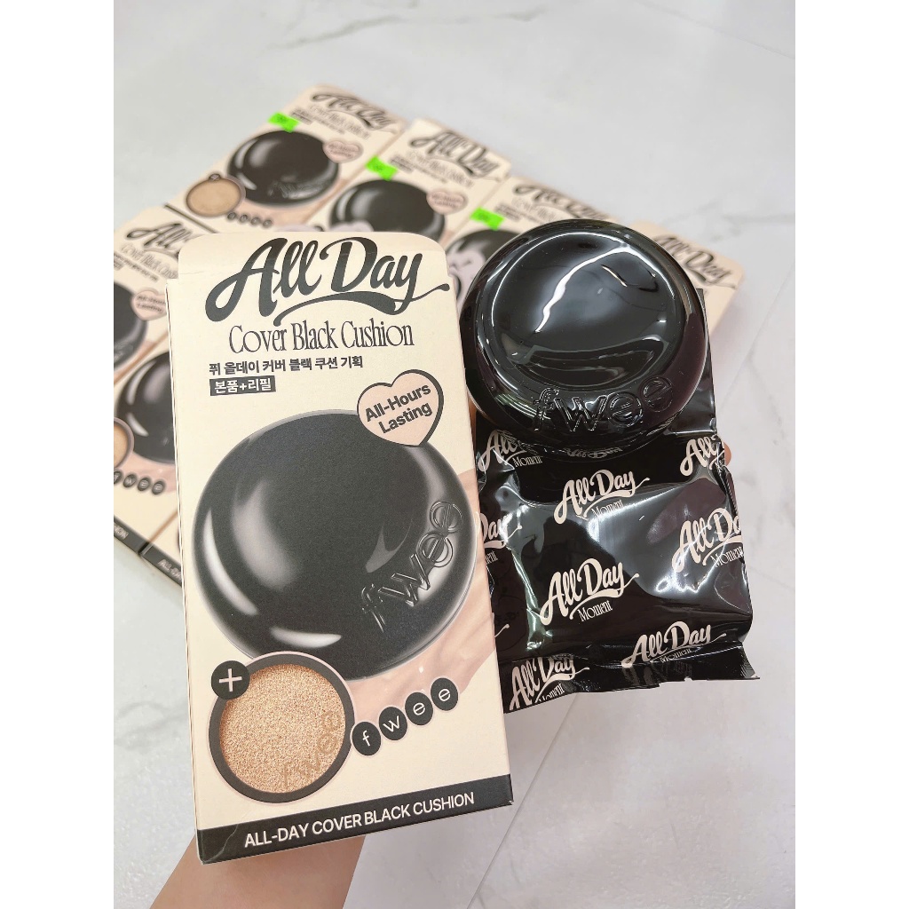 Cushion Fwee All-day Cover Black Cushion kèm lõi refill 13gx2