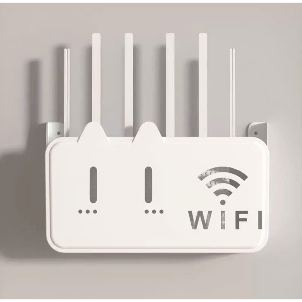 Kệ đựng wifi treo tường, Kệ wifi đặt modem, đầu kỹ thuật số, ổ cắm điện, chất liệu nhựa ABS-CIRAN