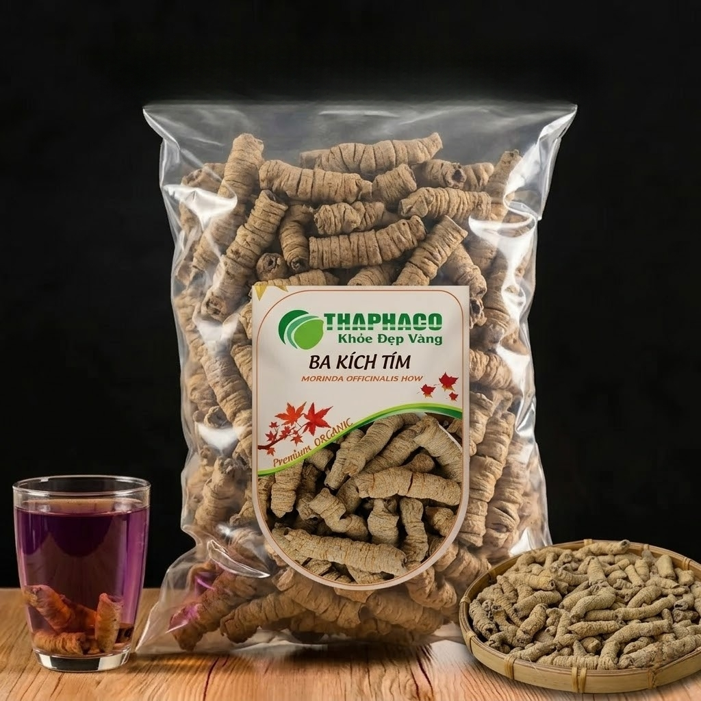 Ba kích tím khô 500g Tấn Phát - Hàng sạch khô cao cấp