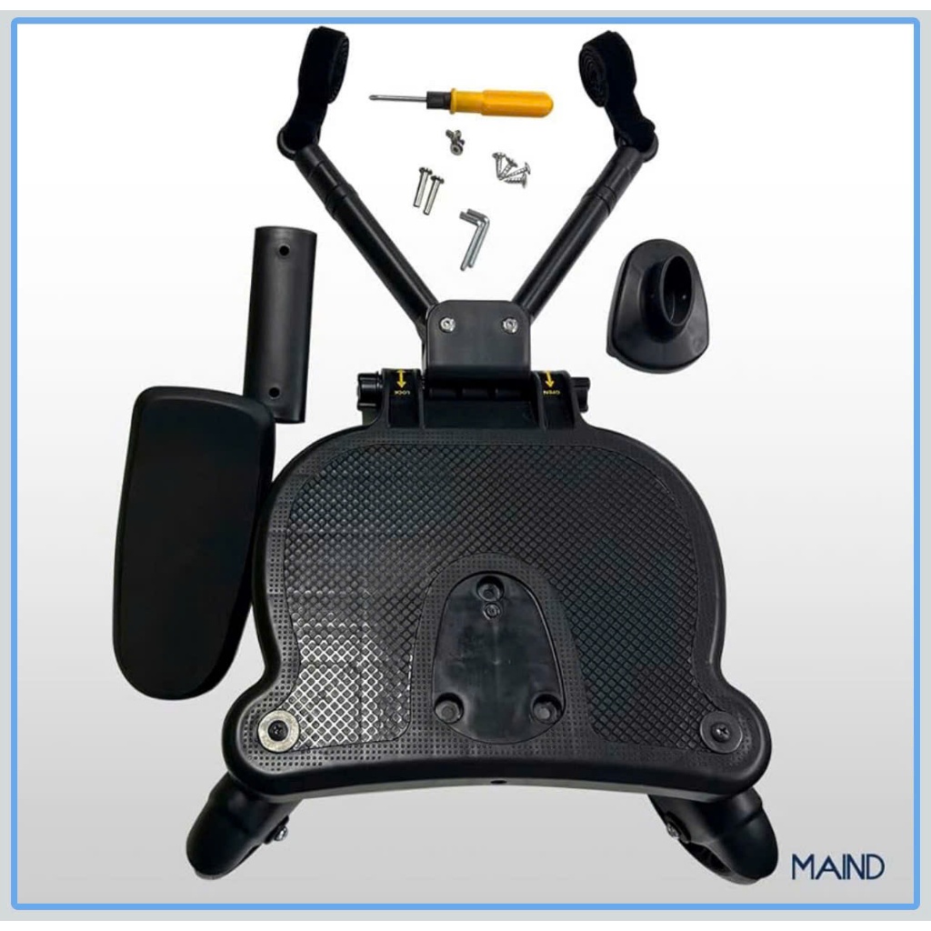 Bảng Đứng Xe Đẩy LINHU, Bộ Chuyển Đổi Bàn Đạp Xe Đẩy 55lbs,Tiện Lợi 2 Trong 1 Ngồi