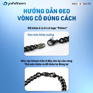 Vòng Cổ Phiten Carbonized Titanium Chain Necklace Hỗ Trợ Cân Bằng Cơ Thể Chăm Sóc Sức Khỏe Phong Cách Thời Trang