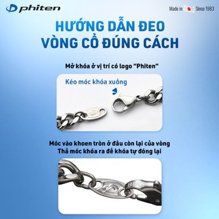 Vòng Cổ Phiten Titanium Chain Necklace TC664053 Hỗ Trợ Cân Bằng Cơ Thể Chăm Sóc Sức Khỏe Phong Cách Thời Trang