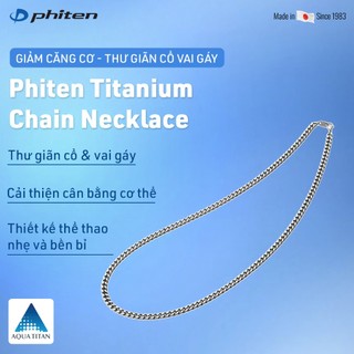 Vòng Cổ Phiten Titanium Chain Necklace TC664053 Hỗ Trợ Cân Bằng Cơ Thể Chăm Sóc Sức Khỏe Phong Cách Thời Trang