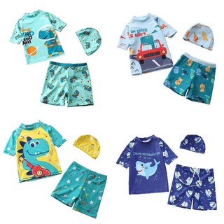 Bộ Quần Áo Bơi Co Giãn Họa Tiết Hoạt Hình  NANABU- HB2606  đáng yêu cho bé 9-35kg