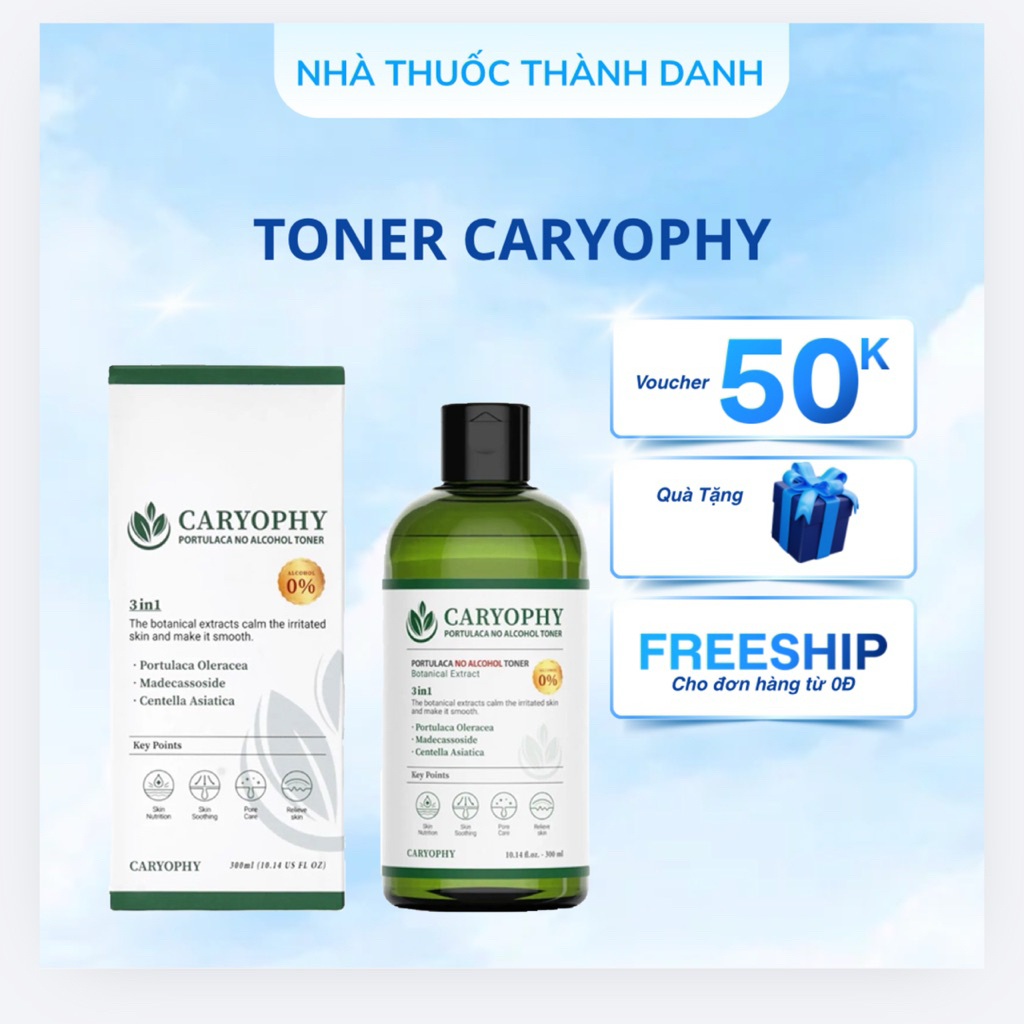 Nước cân bằng Caryophy 300ml (Caryophy Portulaca Toner 300ml)