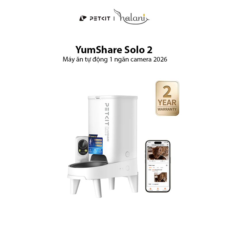 Máy ăn Petkit YumShare Solo 2 kèm kệ