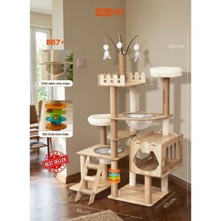 Cattree Cho Mèo, Nhà Cào Móng Cho Mèo HELIPET Có Ổ Nằm Cho Mèo Đa Dạng Thiết Kế
