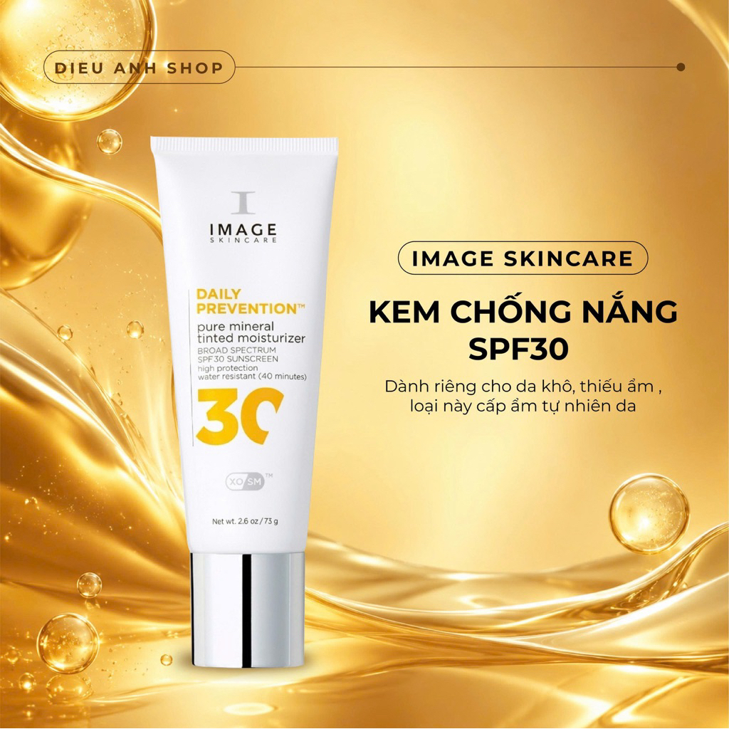 Kem Chống Nắng Image Skincare Daily Prevention Pure Mineral Hydrating Moisturizer SPF 30