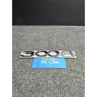 Chữ nổi 3008 được dán phía sau xe Peugeot 3008