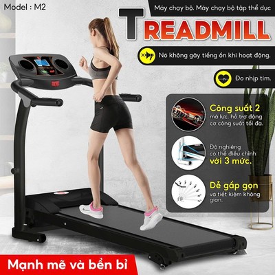 Mall-BG Máy chạy bộ điện gấp gọn tiện lợi  tiện ích với không gian nhỏ mẫu M2 Tốc độ tối đa 12km/h