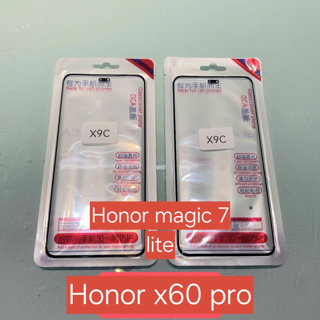 Kinh honor Magic 7 lite có keo, kính ép liền keo oca honor BRP-NX1