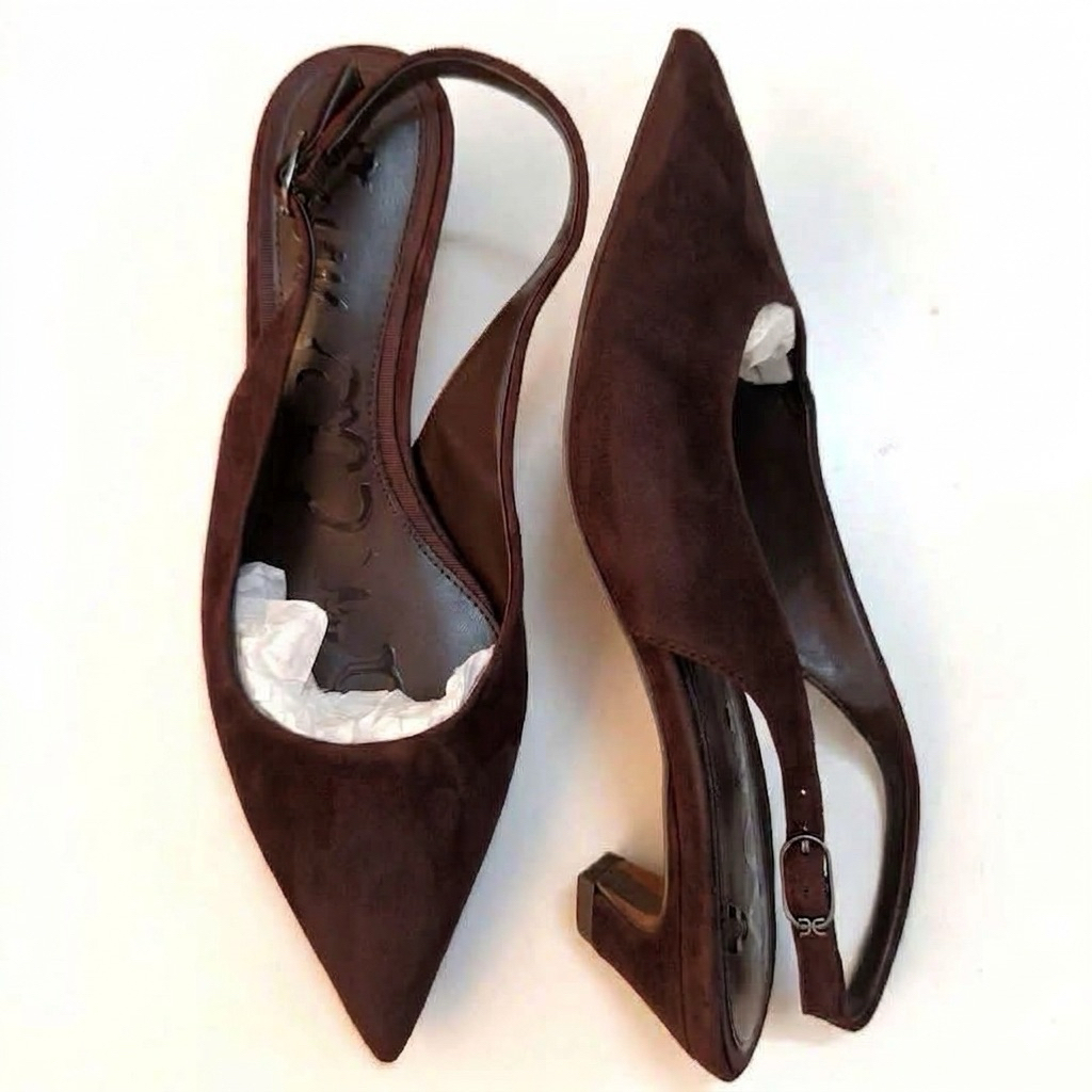 Giày da thật Slingback Sam da mềm ,êm chân. Sang trọng.