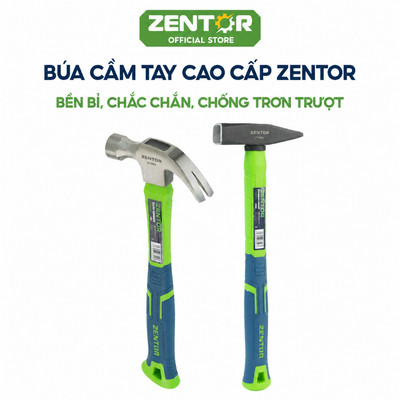Búa Đóng Đinh-Búa Nhổ Đinh Cán Dài ZENTOR Đa Năng - Chất Liệu Thép Cacbon Cao Cấp, Chắc Chắn - Tay Cầm Chống Trượt