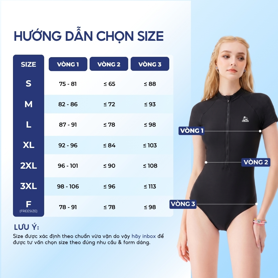Đồ bơi một mảnh nữ ôm dáng tập luyện - Bikini Passport - BSV184_BL | BigBuy360 - bigbuy360.vn