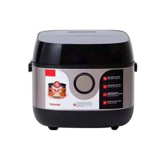 Nồi Cơm Điện Cao Tần Toshiba 1 Lít RC-10IX1PV - Công Nghệ IH 1000W, Lòng Nồi 7 Lớp Dày 3mm, 10 Chế Đ