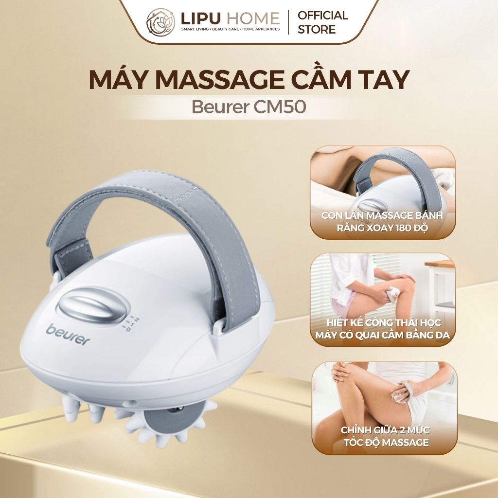 Máy massage cầm tay Beurer CM50 - Xám, 18.5 x 7.5 cm, 0.7 kg