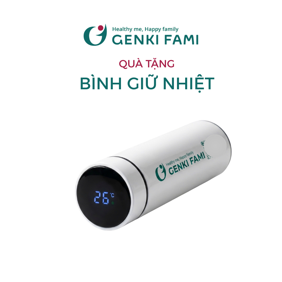 [Quà Tặng] Bình Nước Giữ Nhiệt Logo Genki Fami