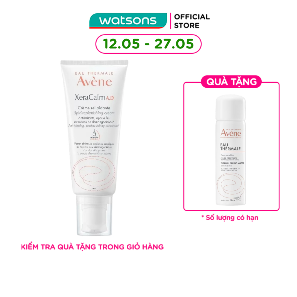 Kem Dưỡng Avene Cho Da Khô Ngứa Xeracalm 200ml