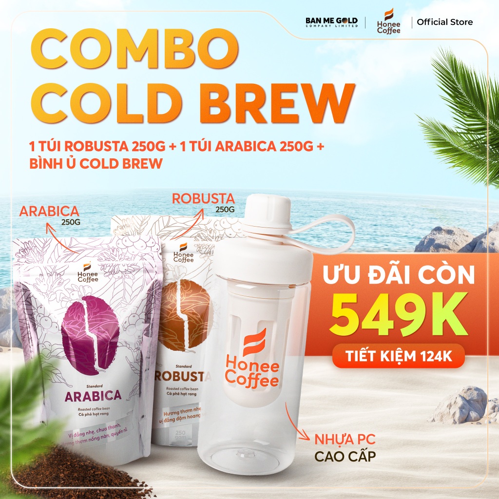 [COMBO COLD BREW] 3 Combo Cà Phê Ủ Lạnh Honee Coffee: SIGNATURE/ MUST TRY/ TƯƠI MỚI - Cafe Cold Brew