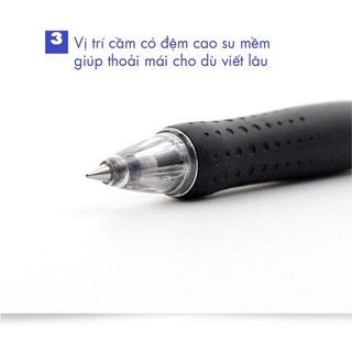 Bút bi bấm UNI LAKNOCK (SN100) 0.5/0.7/1.0/1.4mm