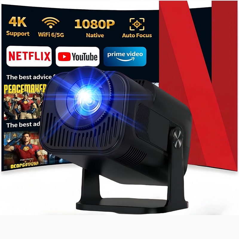 Máy chiếu HY320 Android 11 HD projector Tự động Keystone WiFi 2.4/5G Kết nối điện thoại laptop ios x
