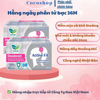 Băng Vệ Sinh hằng ngày khử mùi - Kháng khuẩn Laurier Active Fit 40 Miếng