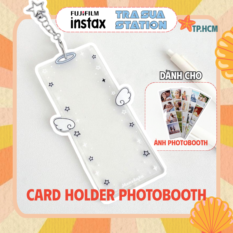 Móc Khóa, Card holder xinh xắn đựng Card, ảnh photobooth nhiều màu dễ thương