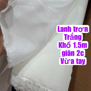 Vải Lanh cotton - Lanh xước - Mát -Mềm Mịn