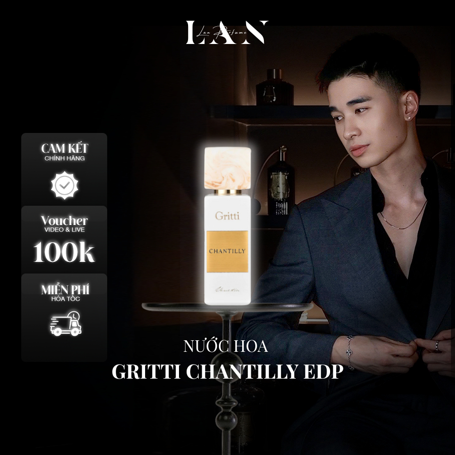 [LAN] Nước hoa Nữ Gritti Chantilly EDP 100ml Fullbox