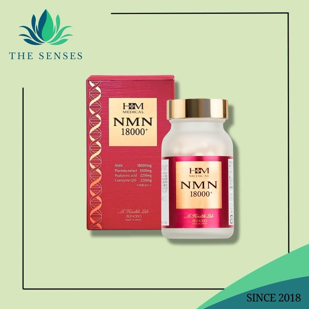 Viên uống NMN 18000+ Aishodo Nhật Bản Hỗ trợ sức khoẻ, làm đẹp - The Senses
