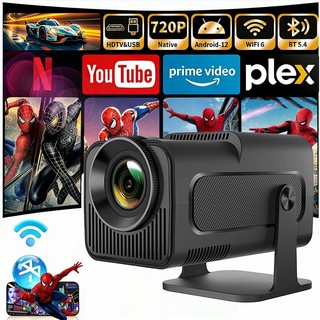 Máy Chiếu HY320 máy chiếu xem phim Full HD HY300, Focus Thủ Công, Giải Pháp Giải Trí Tại Nhà，Máy Chiếu Phòng Ngủ 1080P