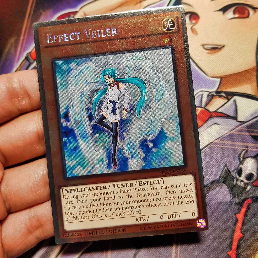 Thẻ bài Yugioh chính hãng | Effect Veiler | NKRT Platinum Rare.