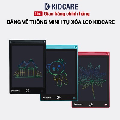 Bảng vẽ thông minh tự xóa LCD Kidcare - Đồ chơi giáo dục phát triển tư duy sáng tạo an toàn cho bé