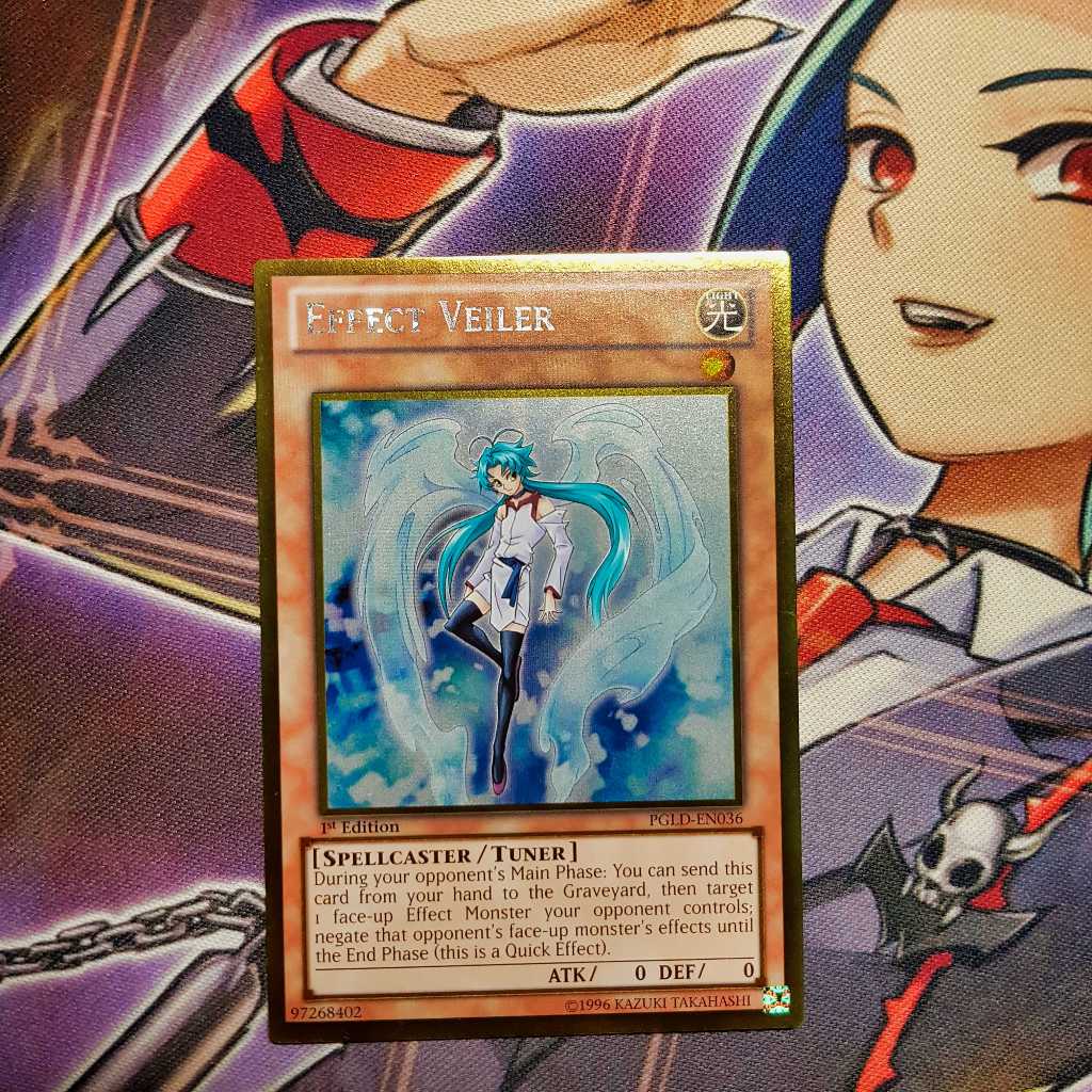 Thẻ bài Yugioh chính hãng | Effect Veiler | PGLD Gold Rare.