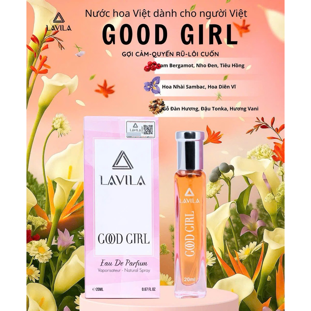 Nước Hoa LAVILA Good Girl – Eau De Parfum 20ml