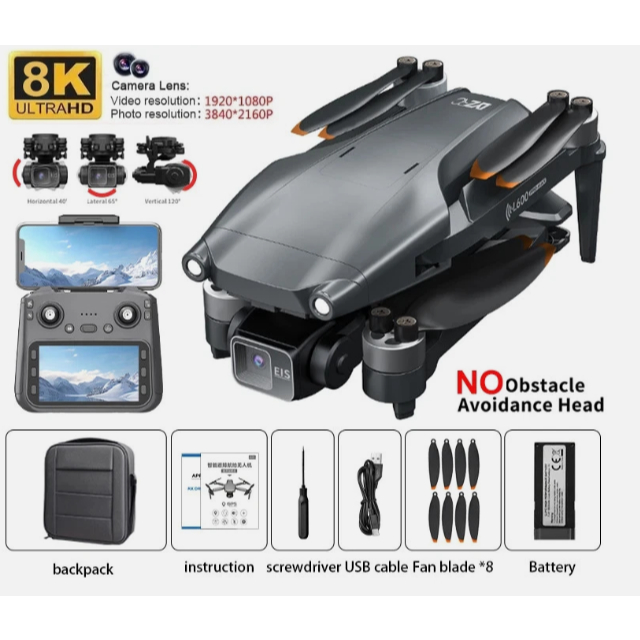 L600 - 1 PRO MAX 3km - Flycam 4k gimbal chống rung 3 trục