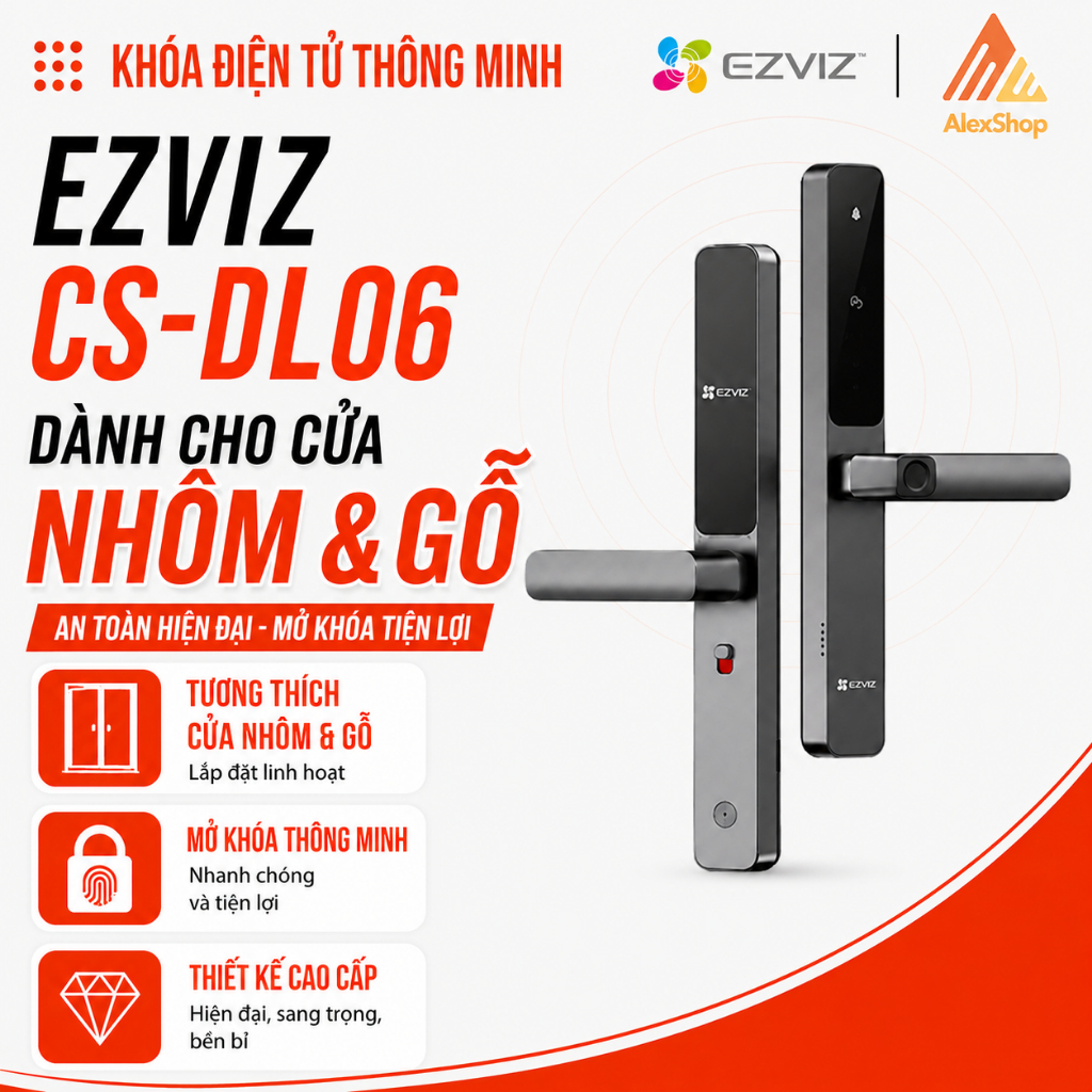 Khóa điển tử thông minh Ezviz CS-DL06/ DL05