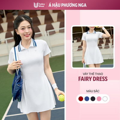 [Á HẬU PHƯƠNG NGA] Váy Pickleball Nữ Liền Thân Today U Wear Fairy Dress tặng kèm quần bảo hộ đánh pickleball