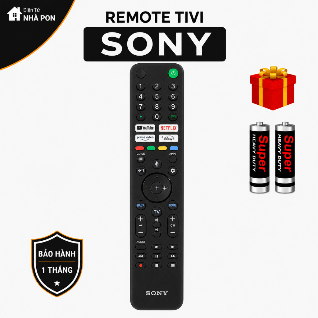 Remote điều khiển tivi SONY Mã 03 RMF-TX520U, điều khiển TV Sony các dòng tivi 55in 4K