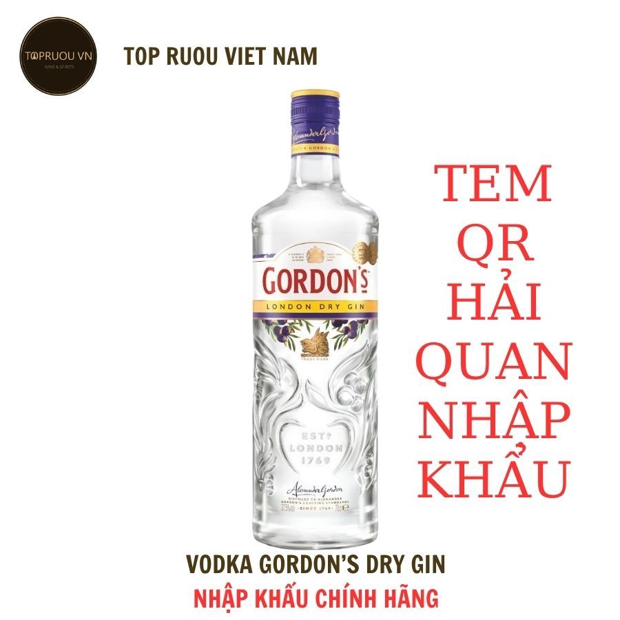 [Top Ruou] Gin Gordon's London Dry Gin Chính Hãng