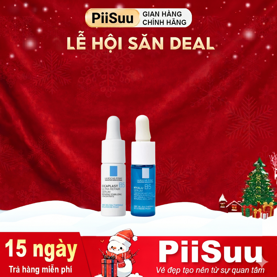 Tinh Chất Phục Hồi Cấp Ẩm Da Serum La Roche Posay Cicaplast B5/ Hyalu B5 10ml (nobox)