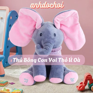 Thú Bông Con Voi Thỏ Ú Oà Dễ Thương Biết Hát Biết Vẫy Tai Voi Ú Òa Thỏ Ú Òa Gấu Bông Biết Hát