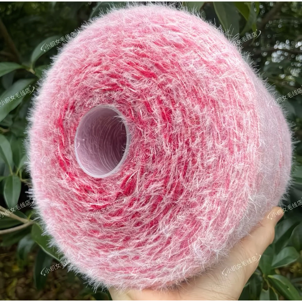1000g Sẵn Len MOHAIR CẦU VỒNG LOANG MÀU MI CHẬP 3