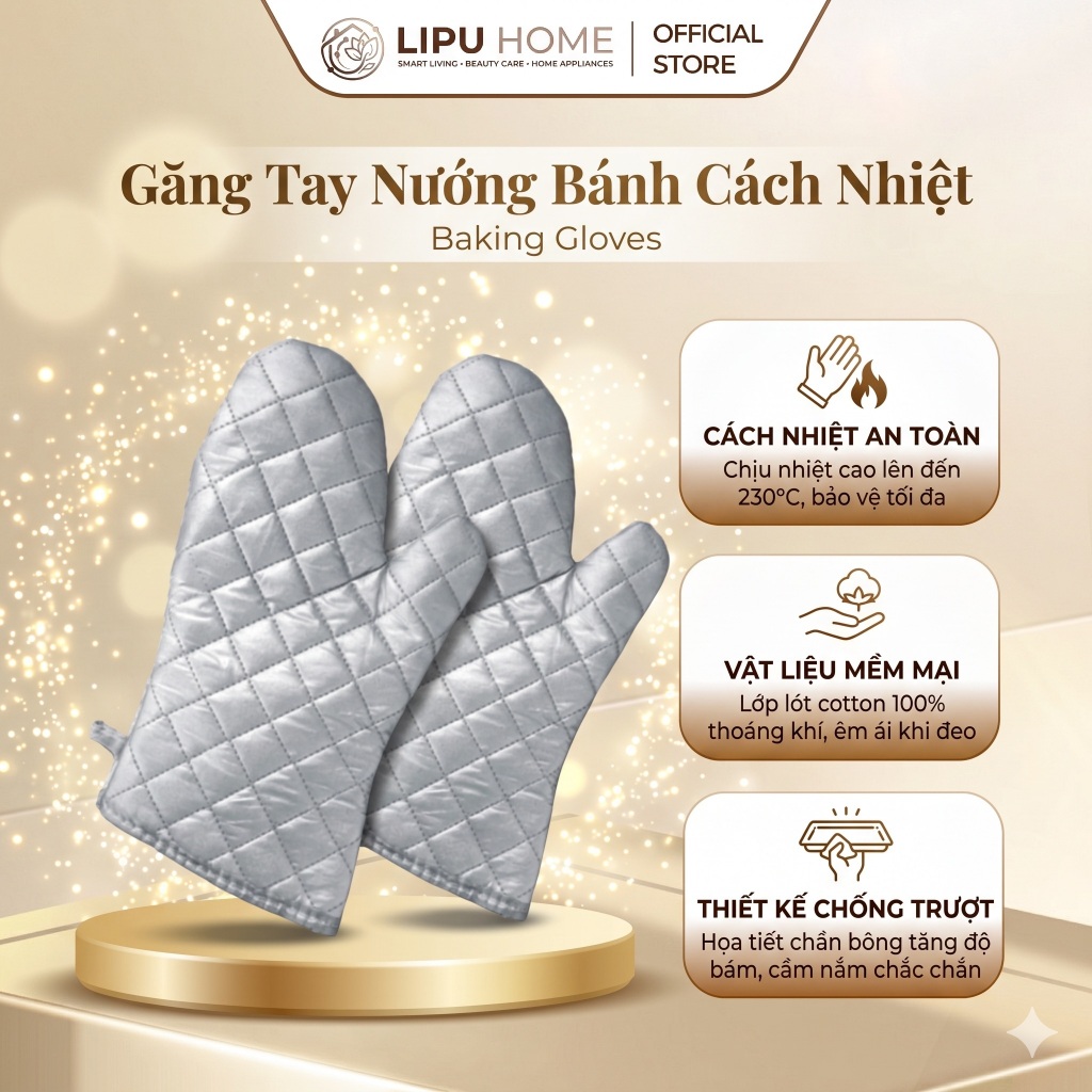 Găng Tay Nướng Bánh Cách Nhiệt Baking Gloves - HOT NEW 2026 - CHÍNH HÃNG 2GOOD