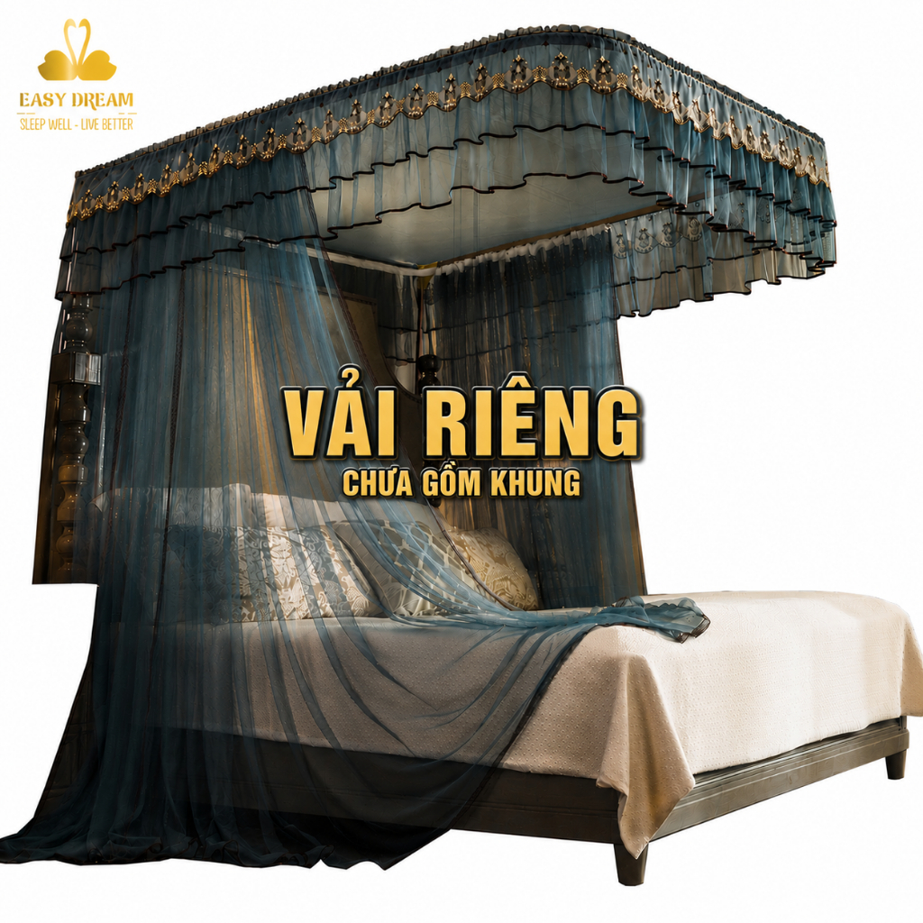 Mùng Màn CHƯA GỒM KHUNG MUA RIÊNG  để thay đổi
