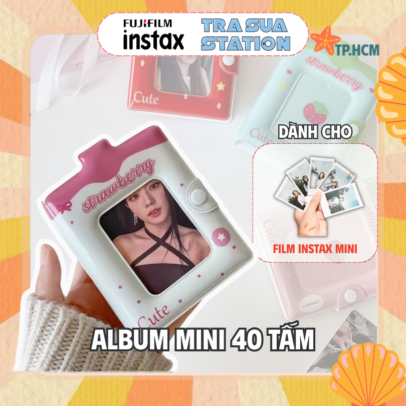 Album ảnh Instax Mini (32- 40 TẤM) Hoạ Tiết - Album Kuromi Melody đựng ảnh thần tượng, đựng card, ản