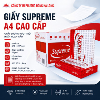 Giấy SUPREME A4 - Giấy In Văn Phòng - Giấy Photo